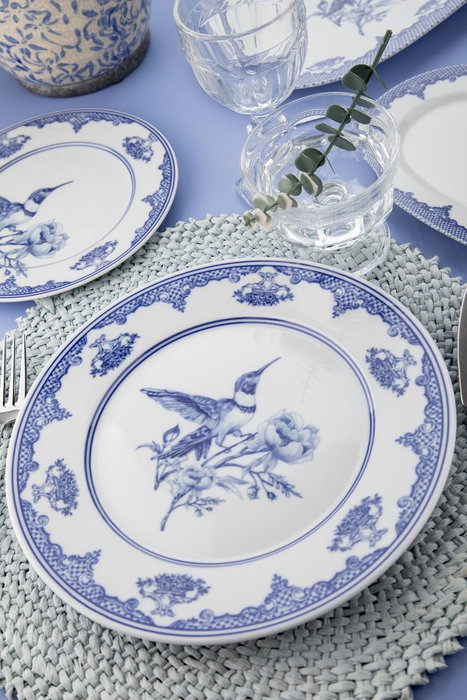 Hermia Vajilla de Porcelana 26 Piezas Azul y Blanco Hermia Vajilla de Porcelana 26 Piezas Azul y Blanco